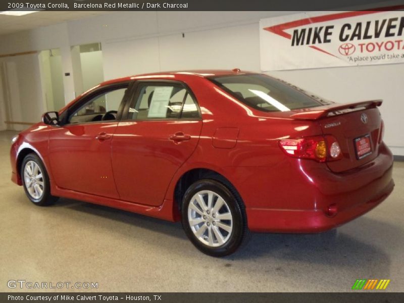 Barcelona Red Metallic / Dark Charcoal 2009 Toyota Corolla