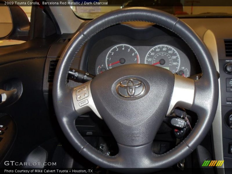 Barcelona Red Metallic / Dark Charcoal 2009 Toyota Corolla