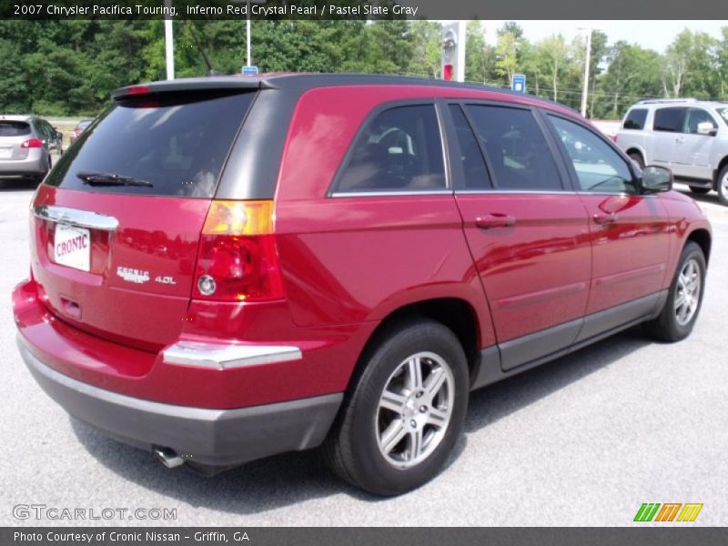 Inferno Red Crystal Pearl / Pastel Slate Gray 2007 Chrysler Pacifica Touring