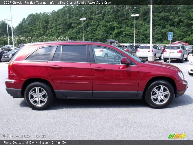 Inferno Red Crystal Pearl / Pastel Slate Gray 2007 Chrysler Pacifica Touring
