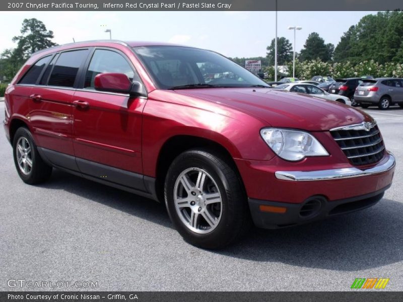 Inferno Red Crystal Pearl / Pastel Slate Gray 2007 Chrysler Pacifica Touring
