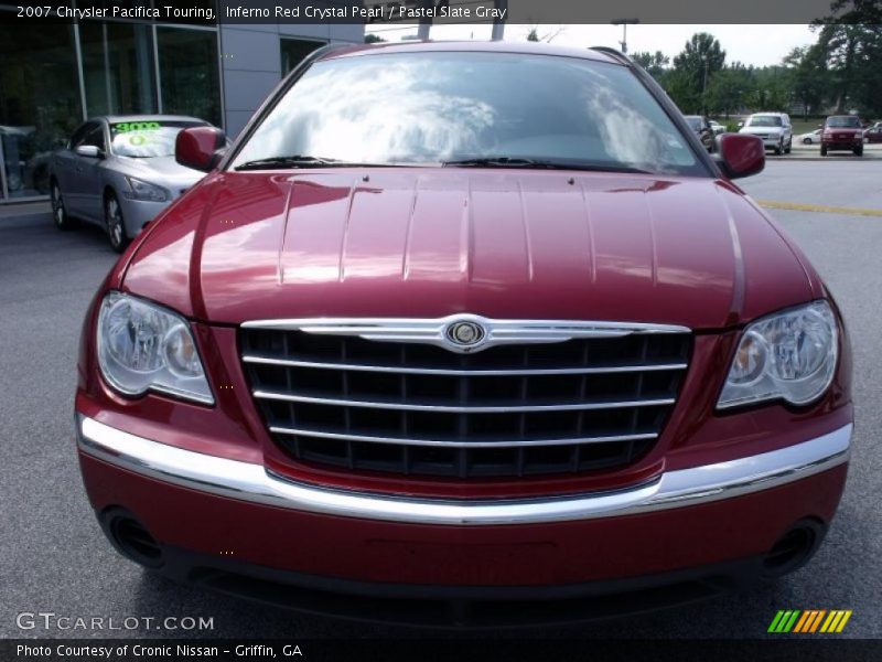 Inferno Red Crystal Pearl / Pastel Slate Gray 2007 Chrysler Pacifica Touring