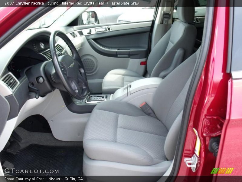Inferno Red Crystal Pearl / Pastel Slate Gray 2007 Chrysler Pacifica Touring