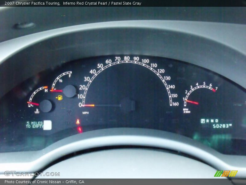 Inferno Red Crystal Pearl / Pastel Slate Gray 2007 Chrysler Pacifica Touring