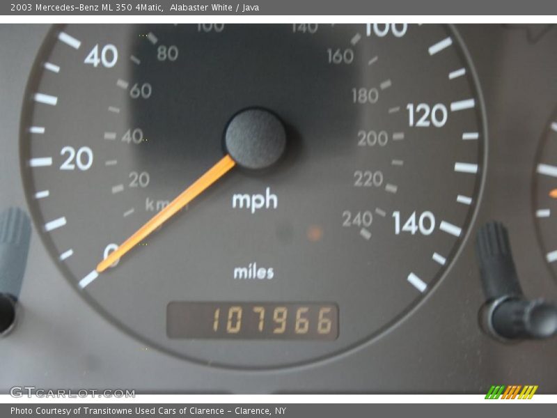 Alabaster White / Java 2003 Mercedes-Benz ML 350 4Matic