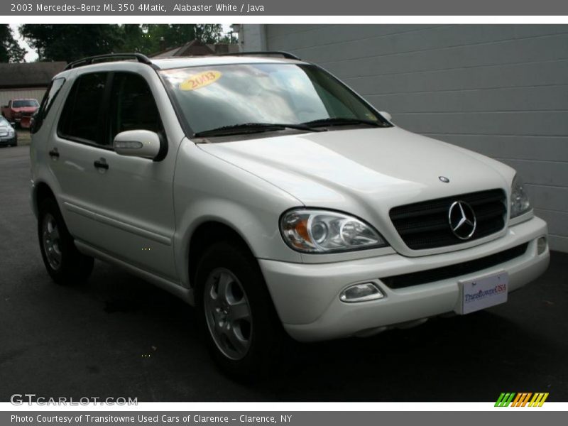 Alabaster White / Java 2003 Mercedes-Benz ML 350 4Matic