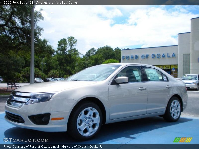 Smokestone Metallic / Camel 2010 Ford Fusion SE