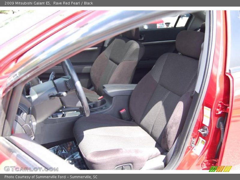 Rave Red Pearl / Black 2009 Mitsubishi Galant ES