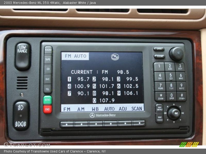 Alabaster White / Java 2003 Mercedes-Benz ML 350 4Matic
