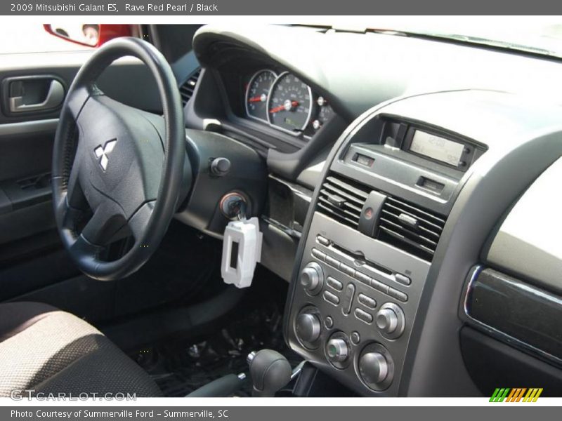 Rave Red Pearl / Black 2009 Mitsubishi Galant ES