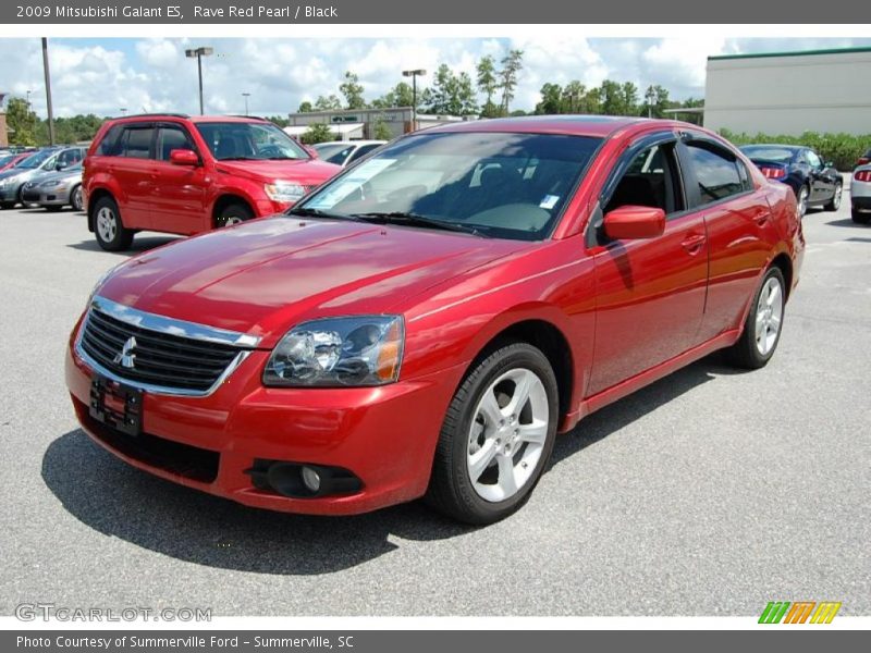 Rave Red Pearl / Black 2009 Mitsubishi Galant ES