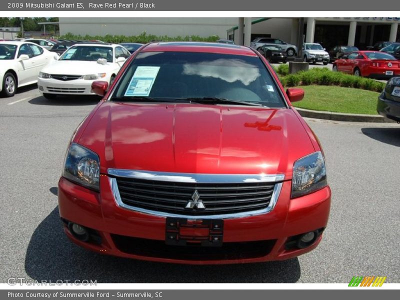 Rave Red Pearl / Black 2009 Mitsubishi Galant ES