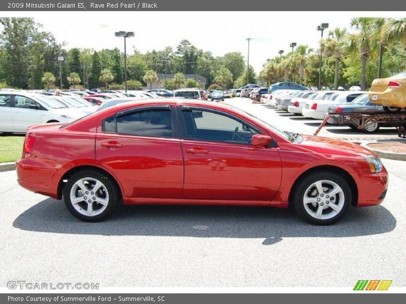 Rave Red Pearl / Black 2009 Mitsubishi Galant ES