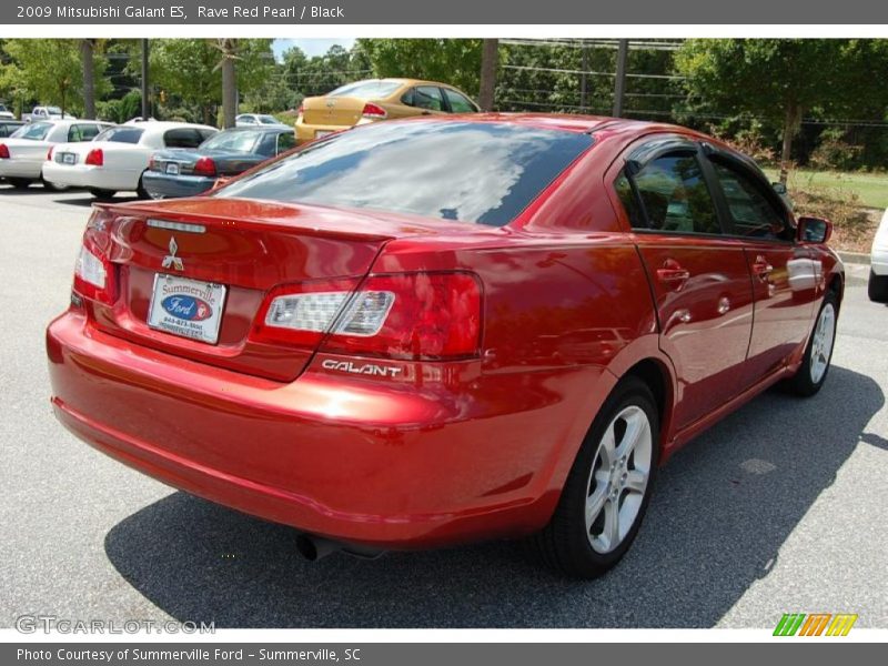 Rave Red Pearl / Black 2009 Mitsubishi Galant ES