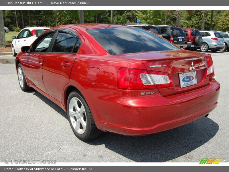 Rave Red Pearl / Black 2009 Mitsubishi Galant ES