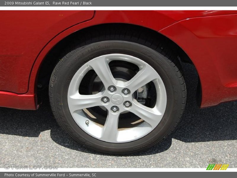 Rave Red Pearl / Black 2009 Mitsubishi Galant ES