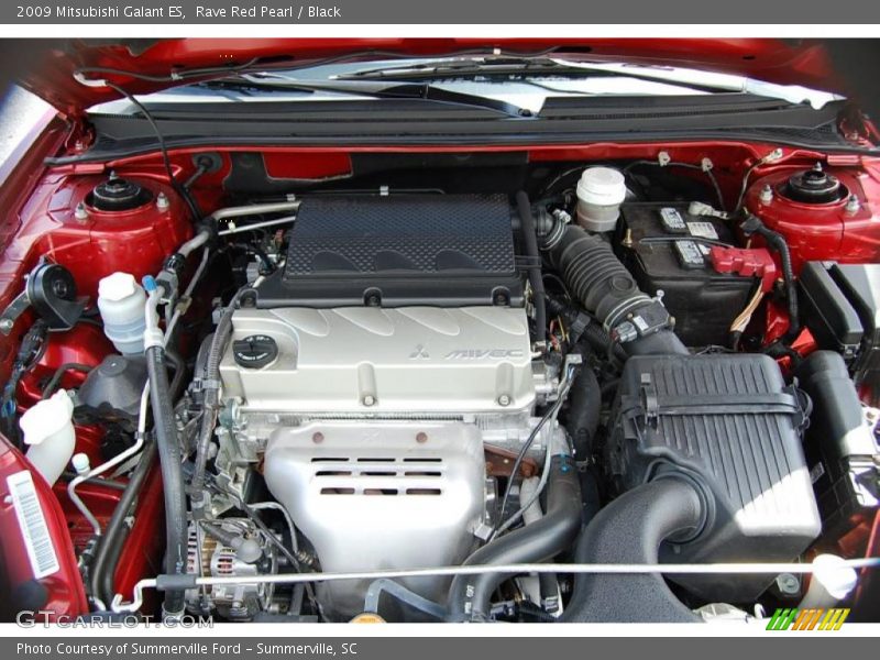 Rave Red Pearl / Black 2009 Mitsubishi Galant ES