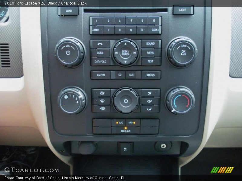 Black / Charcoal Black 2010 Ford Escape XLS