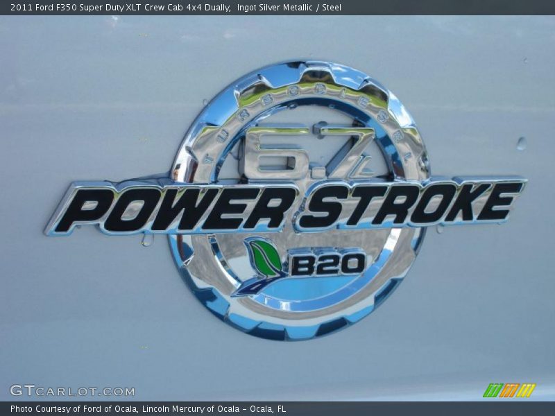 Ingot Silver Metallic / Steel 2011 Ford F350 Super Duty XLT Crew Cab 4x4 Dually