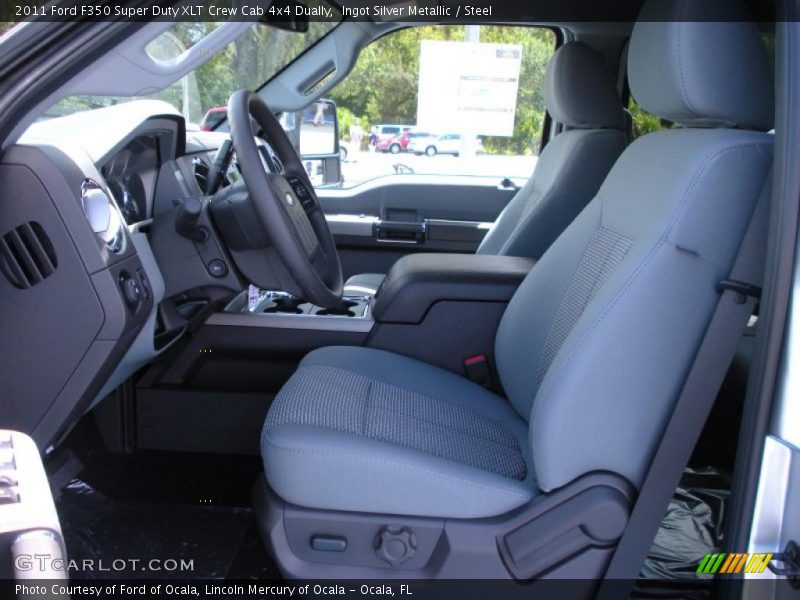 Ingot Silver Metallic / Steel 2011 Ford F350 Super Duty XLT Crew Cab 4x4 Dually