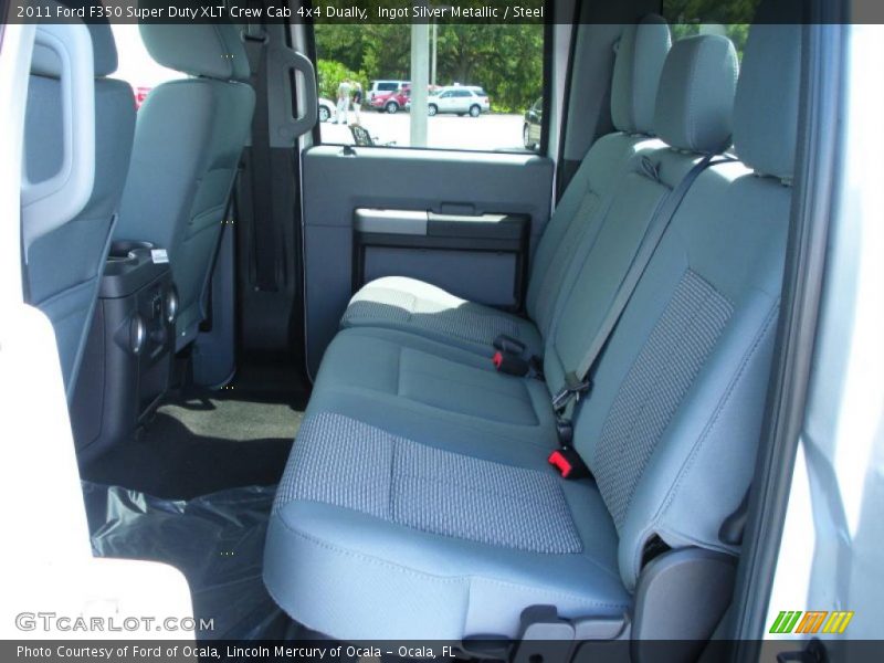 Ingot Silver Metallic / Steel 2011 Ford F350 Super Duty XLT Crew Cab 4x4 Dually