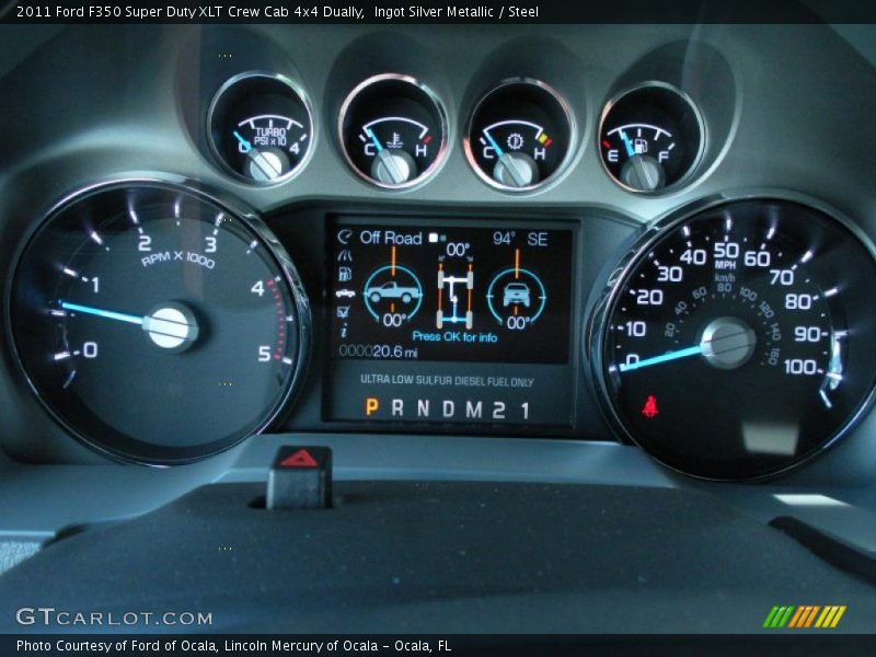 Ingot Silver Metallic / Steel 2011 Ford F350 Super Duty XLT Crew Cab 4x4 Dually