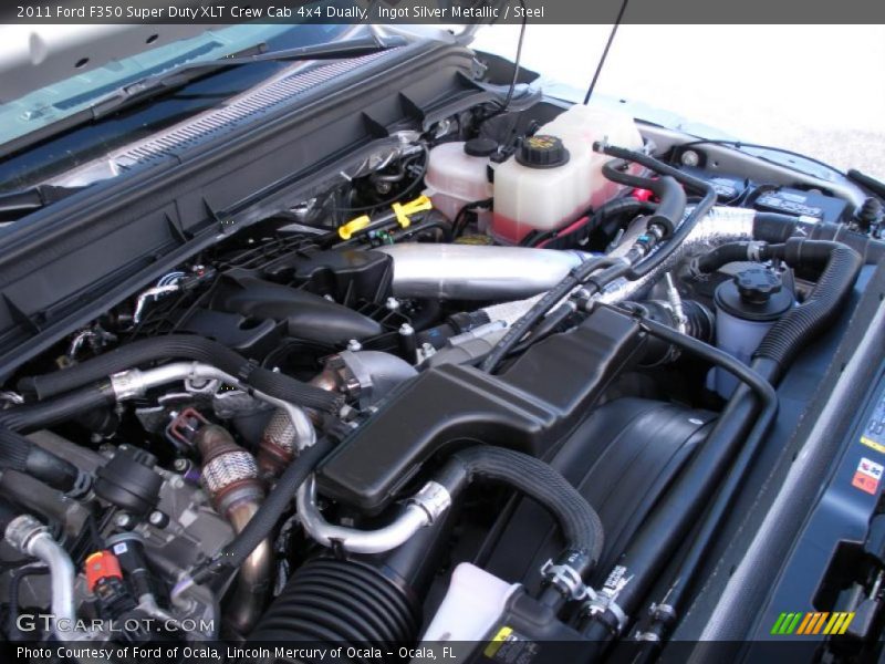 Ingot Silver Metallic / Steel 2011 Ford F350 Super Duty XLT Crew Cab 4x4 Dually