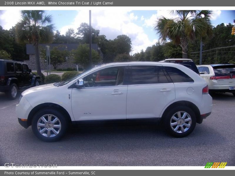 White Chocolate Tri Coat / Light Camel 2008 Lincoln MKX AWD