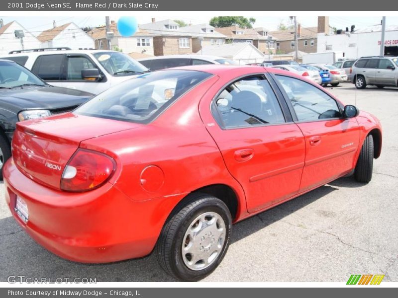 Flame Red / Dark Slate Gray 2001 Dodge Neon SE