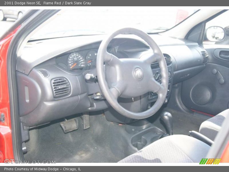 Flame Red / Dark Slate Gray 2001 Dodge Neon SE
