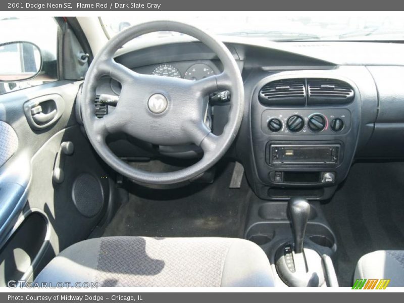 Flame Red / Dark Slate Gray 2001 Dodge Neon SE