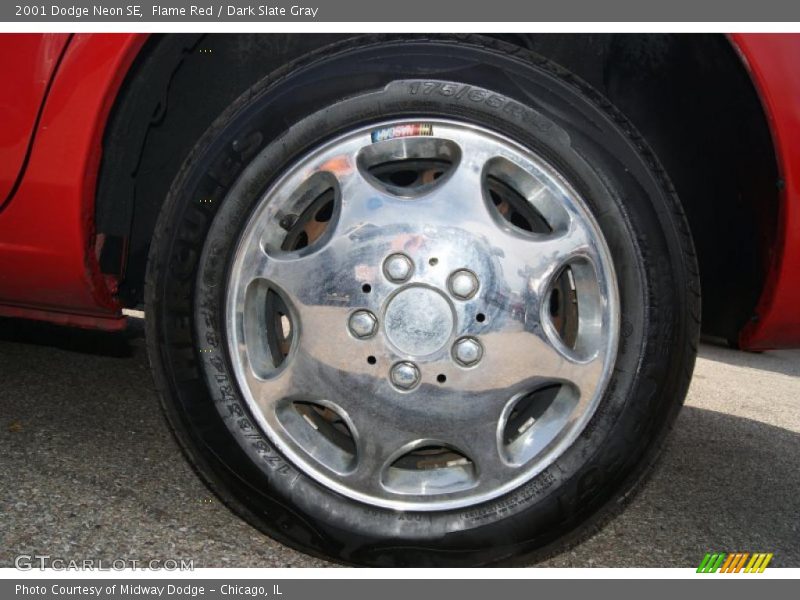 Flame Red / Dark Slate Gray 2001 Dodge Neon SE