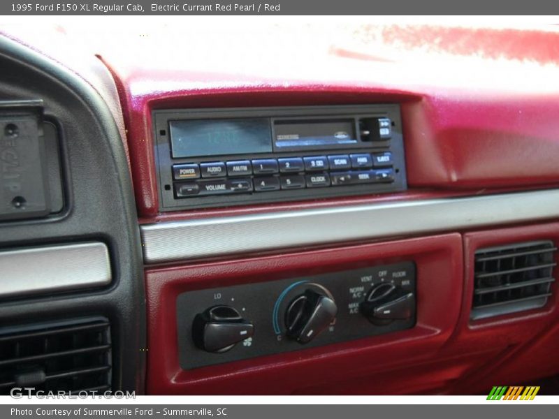 Electric Currant Red Pearl / Red 1995 Ford F150 XL Regular Cab