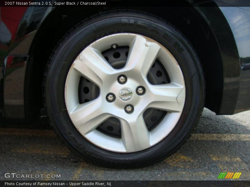 Super Black / Charcoal/Steel 2007 Nissan Sentra 2.0 S