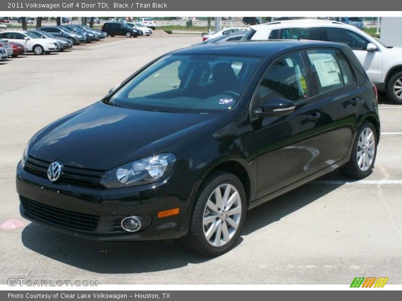 Black / Titan Black 2011 Volkswagen Golf 4 Door TDI