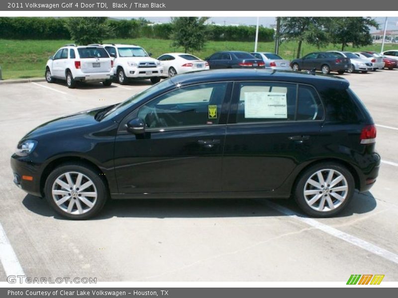 Black / Titan Black 2011 Volkswagen Golf 4 Door TDI