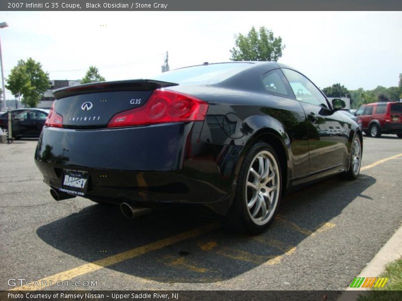 Black Obsidian / Stone Gray 2007 Infiniti G 35 Coupe