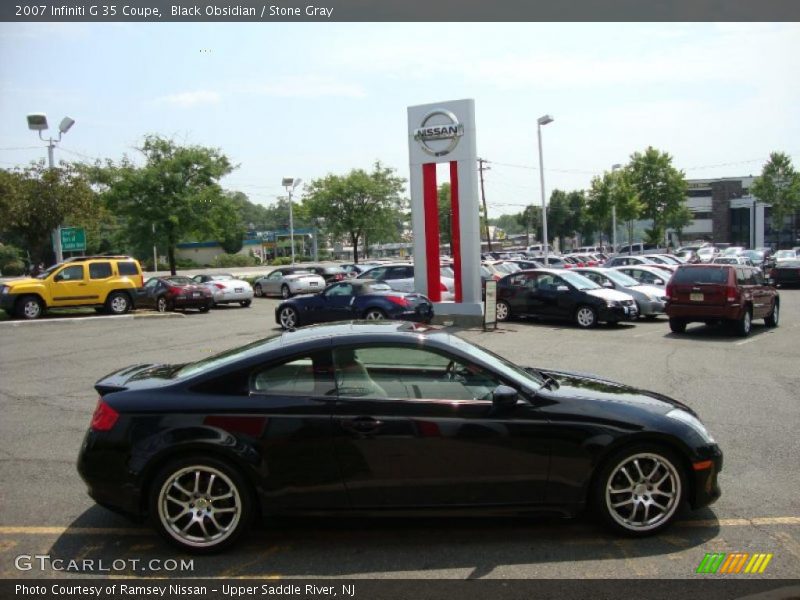 Black Obsidian / Stone Gray 2007 Infiniti G 35 Coupe