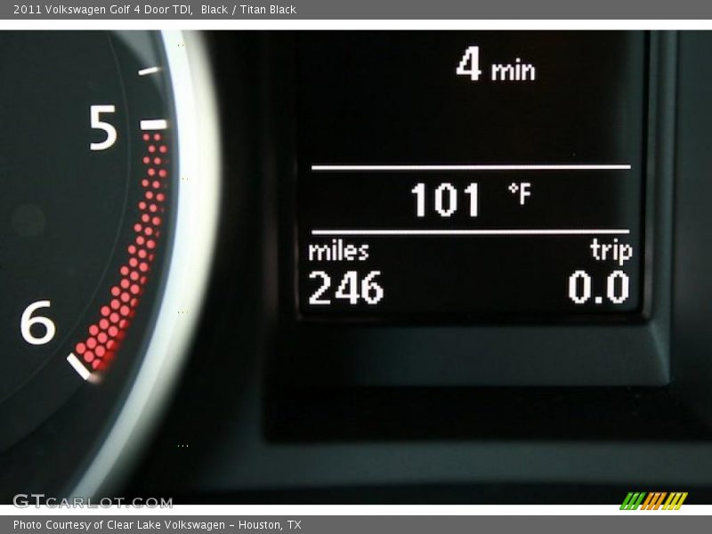 Black / Titan Black 2011 Volkswagen Golf 4 Door TDI