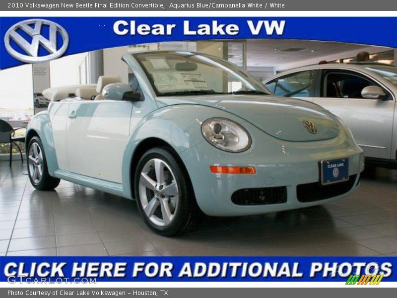 Aquarius Blue/Campanella White / White 2010 Volkswagen New Beetle Final Edition Convertible