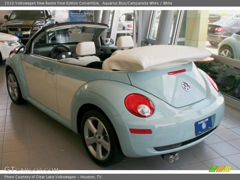 Aquarius Blue/Campanella White / White 2010 Volkswagen New Beetle Final Edition Convertible