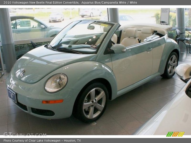 Aquarius Blue/Campanella White / White 2010 Volkswagen New Beetle Final Edition Convertible