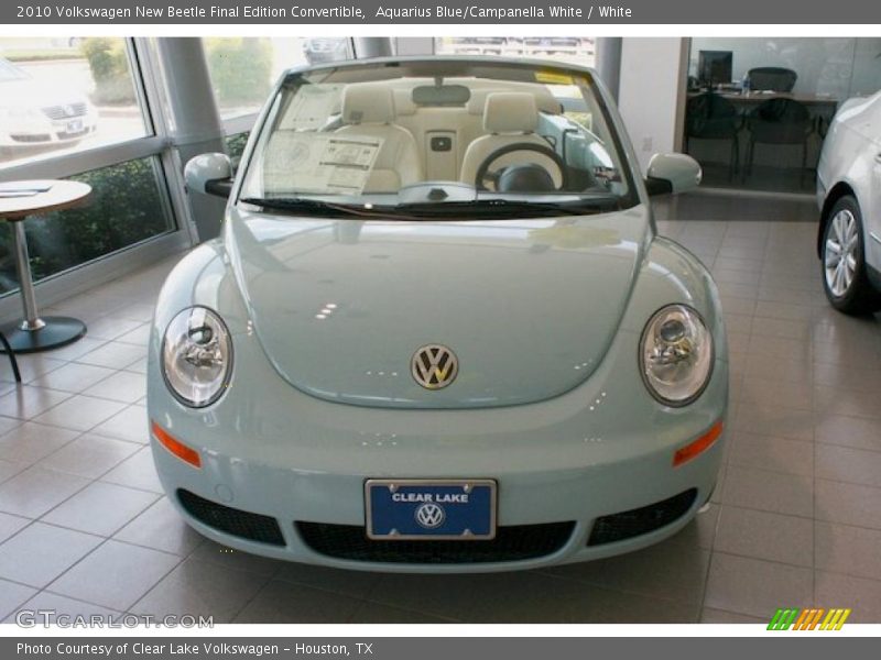 Aquarius Blue/Campanella White / White 2010 Volkswagen New Beetle Final Edition Convertible