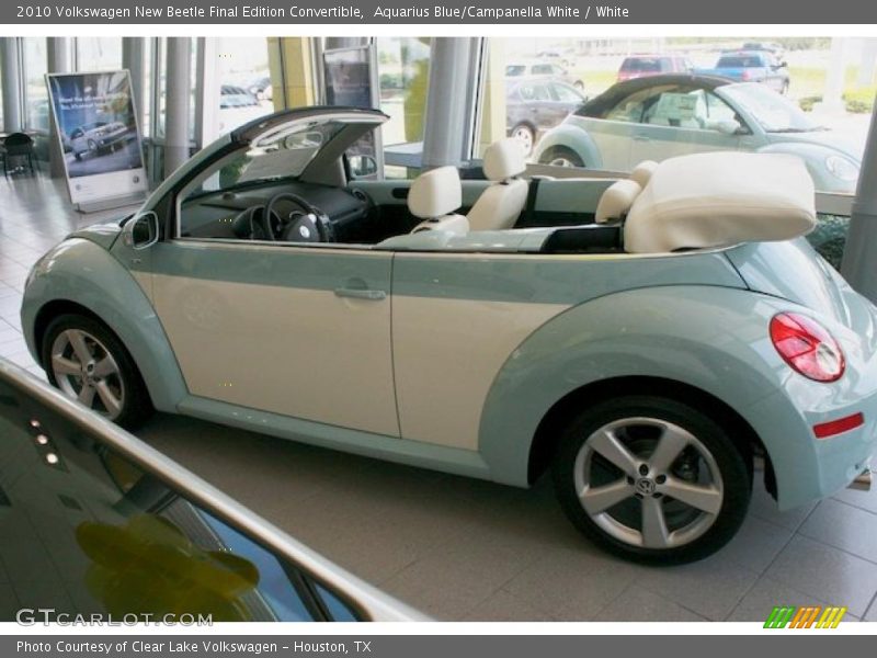 Aquarius Blue/Campanella White / White 2010 Volkswagen New Beetle Final Edition Convertible