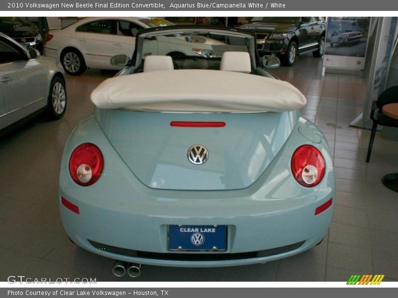 Aquarius Blue/Campanella White / White 2010 Volkswagen New Beetle Final Edition Convertible