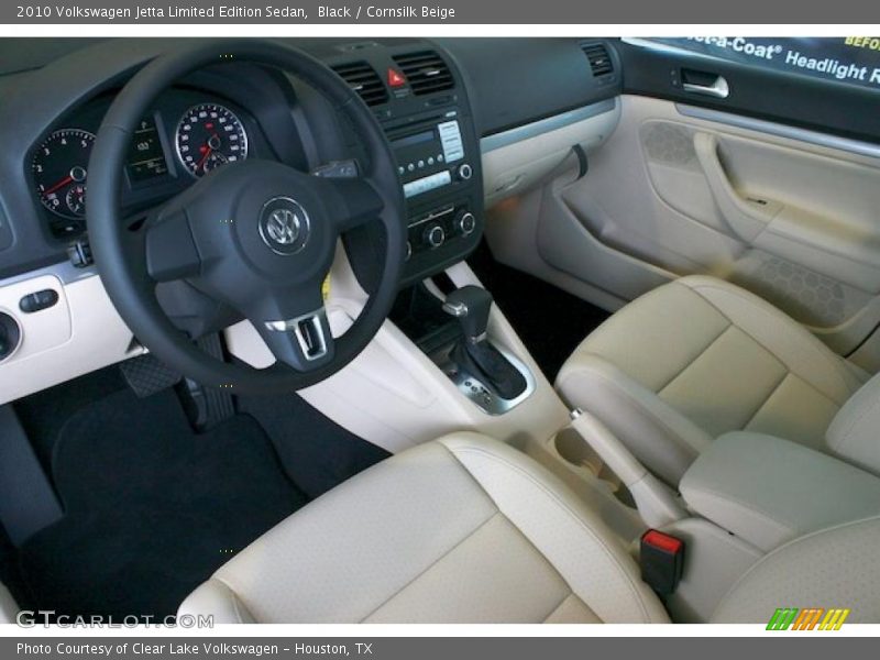Black / Cornsilk Beige 2010 Volkswagen Jetta Limited Edition Sedan