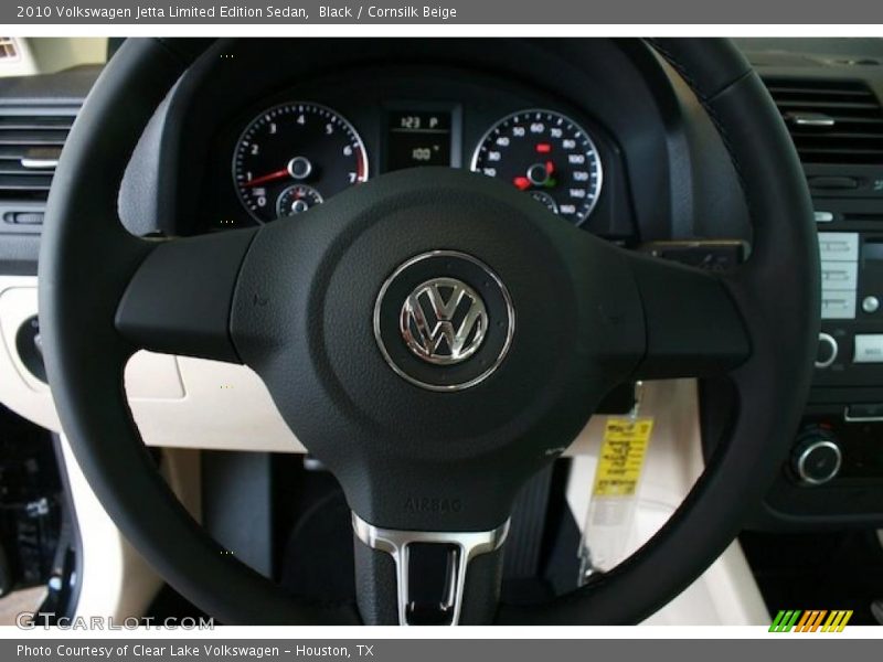 Black / Cornsilk Beige 2010 Volkswagen Jetta Limited Edition Sedan