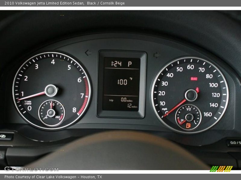 Black / Cornsilk Beige 2010 Volkswagen Jetta Limited Edition Sedan