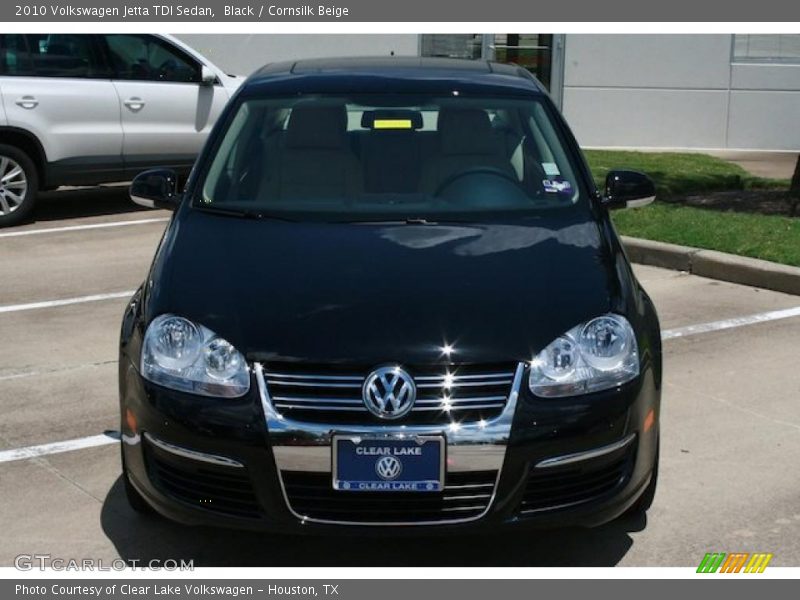 Black / Cornsilk Beige 2010 Volkswagen Jetta TDI Sedan