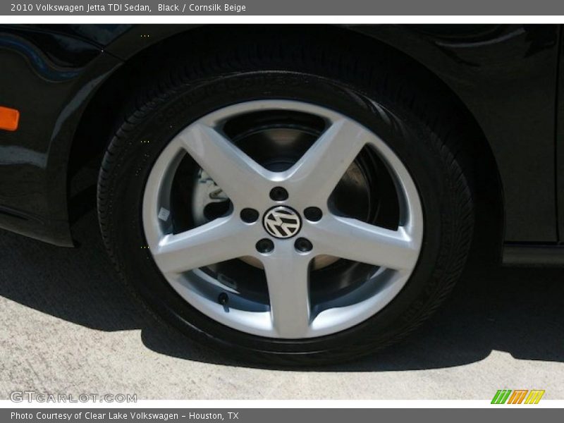 Black / Cornsilk Beige 2010 Volkswagen Jetta TDI Sedan